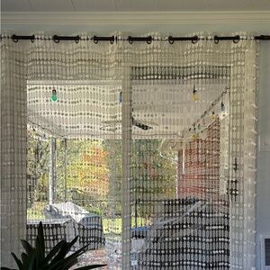 Elegant Off White Sheer Curtains